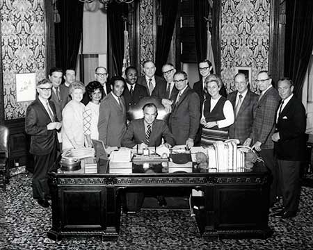 Gov. Dan Evans signs enabling legislations for Phsycian Assistants in Washington State