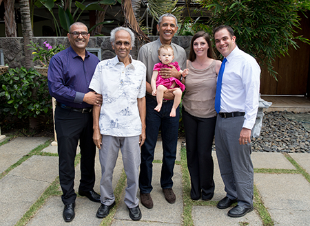 Richard Smith and Family with President Obama
