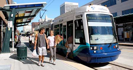 Photo of Link Light Rail in Tacoma