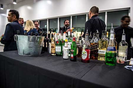 Photo of drinks at a bar